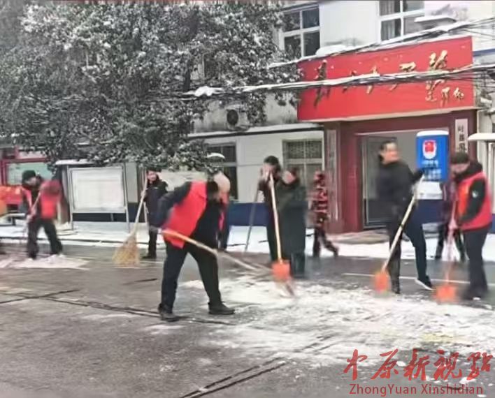 叶县田庄乡： 雪落即响应 全员上阵破冰雪