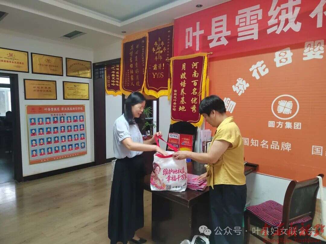 清凉沁一线 巾帼暖人心丨叶县妇联为家政从业者送上盛夏暖心关怀
